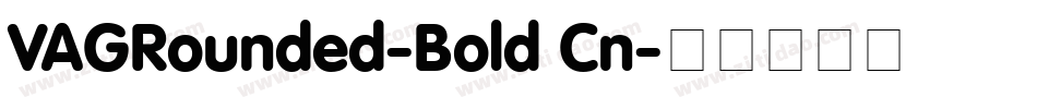 VAGRounded-Bold Cn字体转换